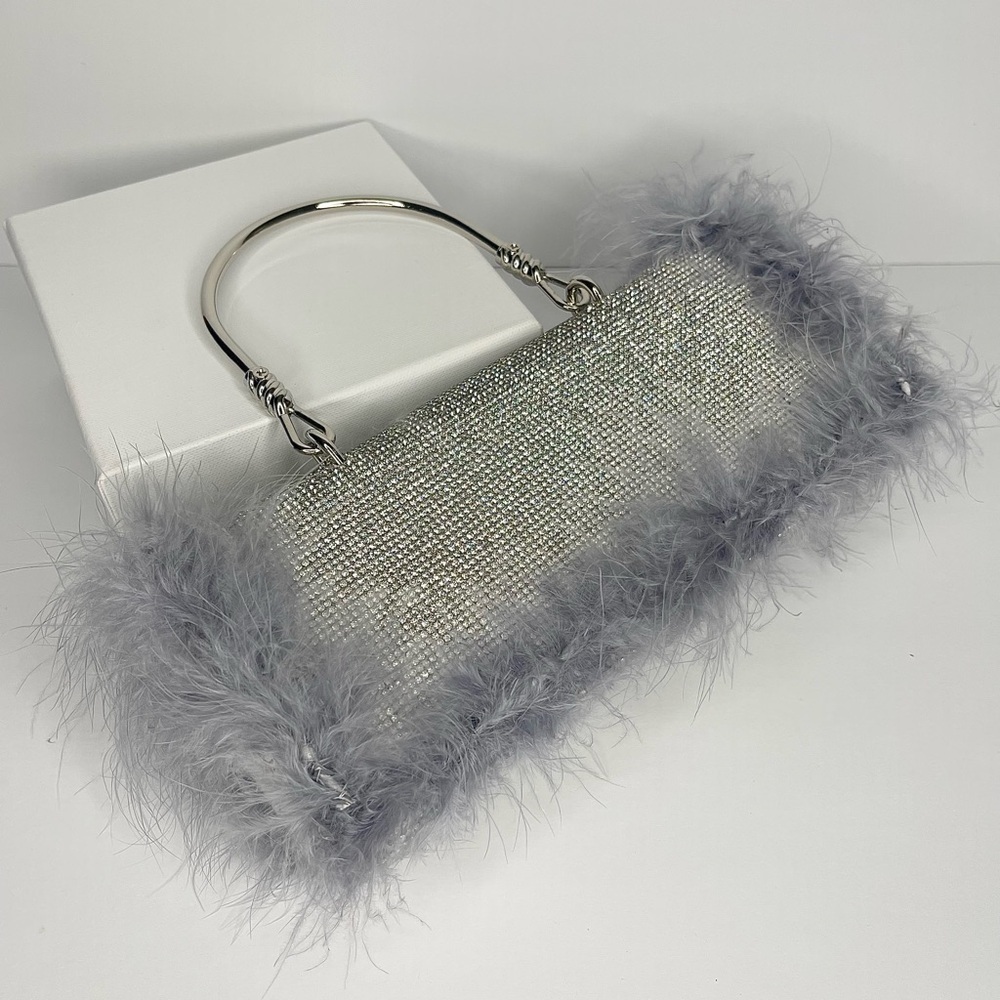 Elegant Feathered Evening Bag